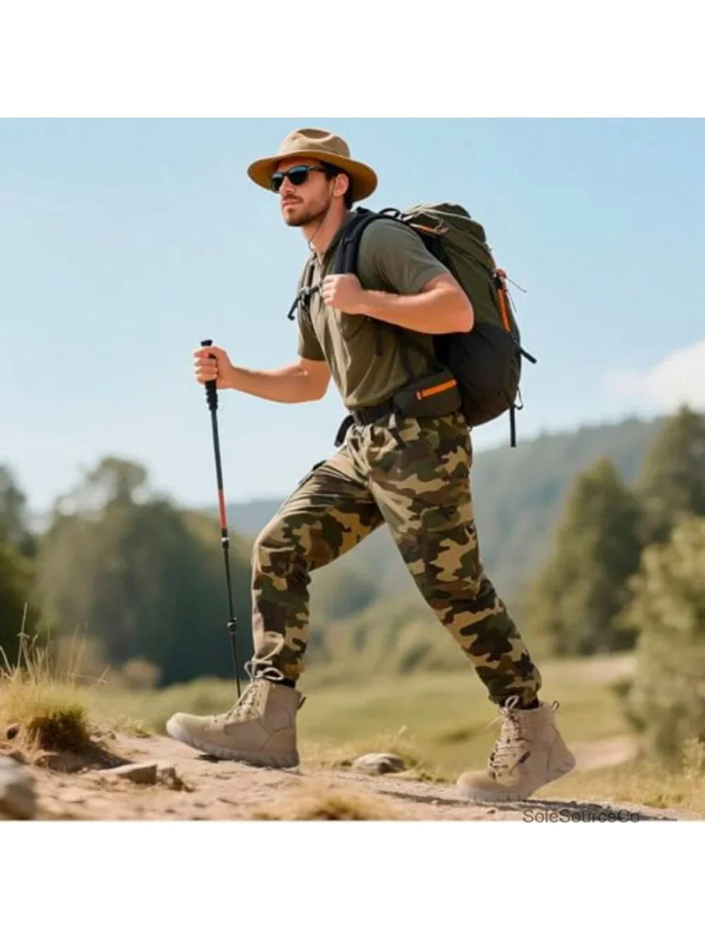 Men's Durable Suede Leather & Cordura Tactical Hiking Boots Waterproof 6